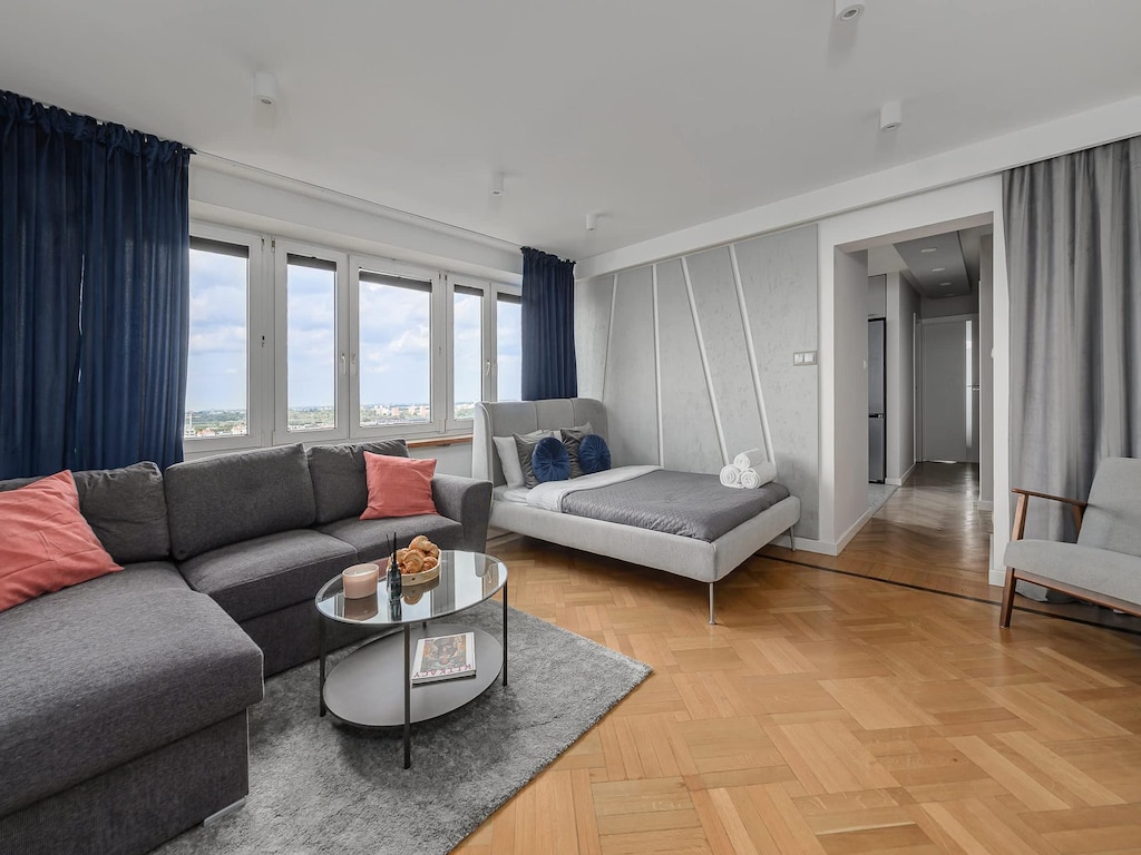 Ruim appartement in het centrum van Warschau
