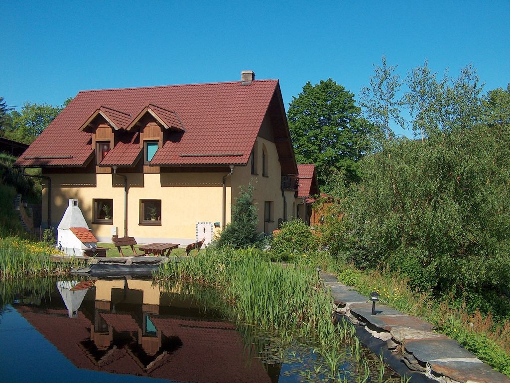 Grote woning in Przesieka met een sauna en bubbelbad