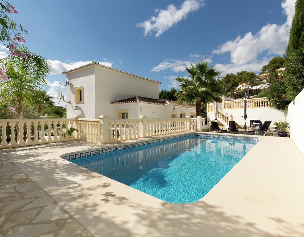 Vakantiehuis met privé zwembad in Moraira (Spanje) voor 6 personen