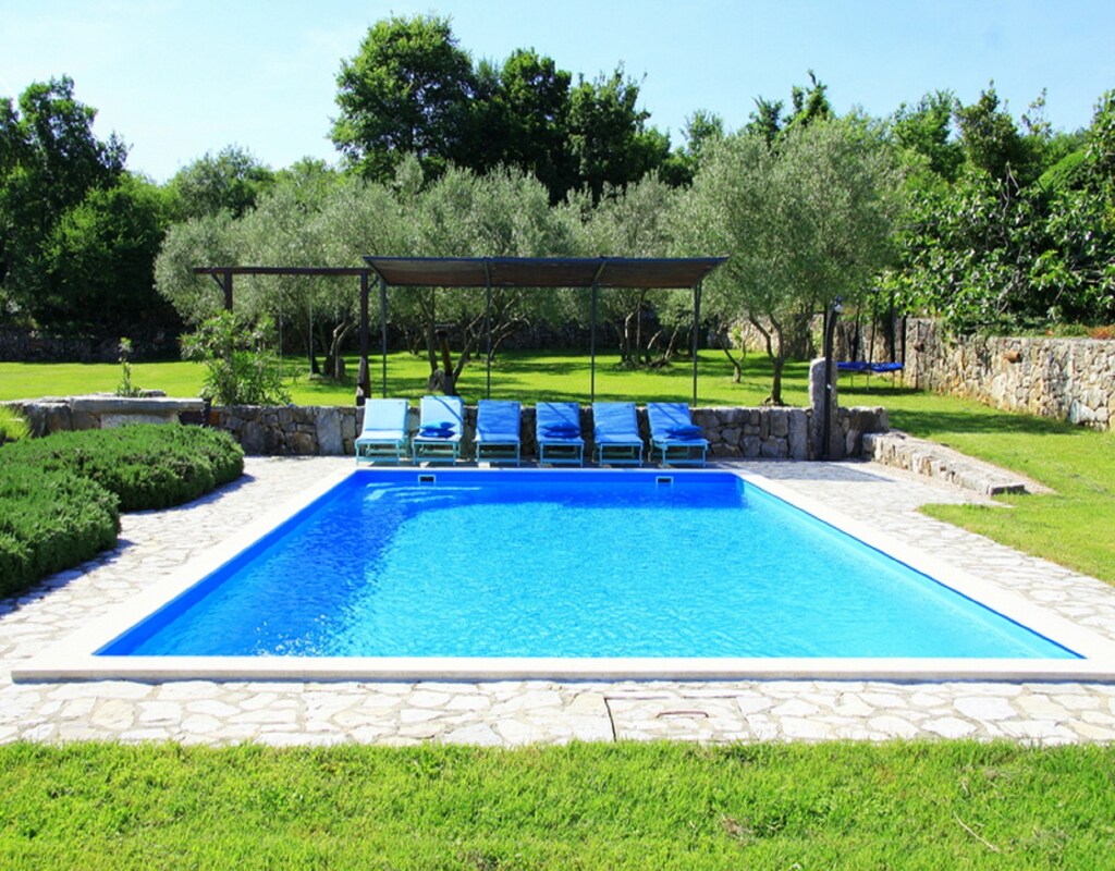 Vakantiehuis met privé zwembad in Krk - Malinska (Kroatië) voor 6 personen