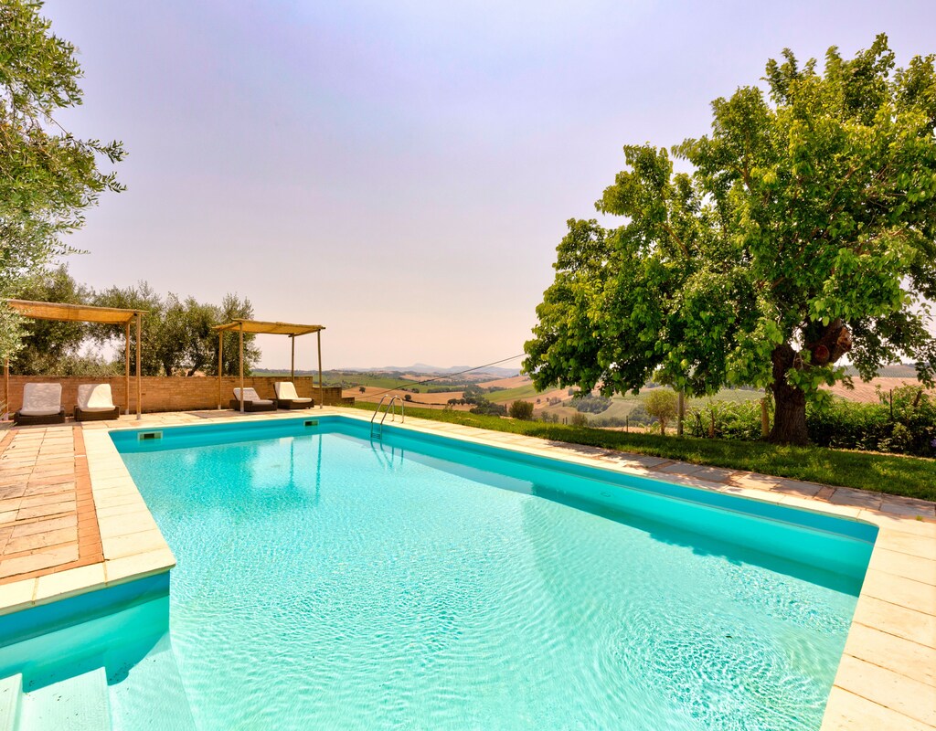 Vakantiehuis met privé zwembad in San Silvestro - Senigallia (Ancona) (Italië) voor 10 personen