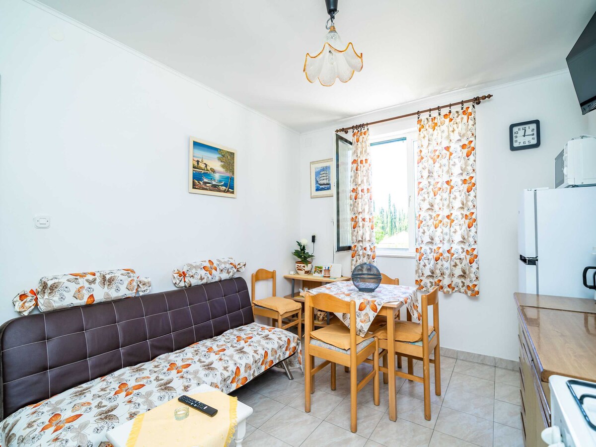 Ruim appartement met 3 slaapkamers en terras in Gruda in Gruda