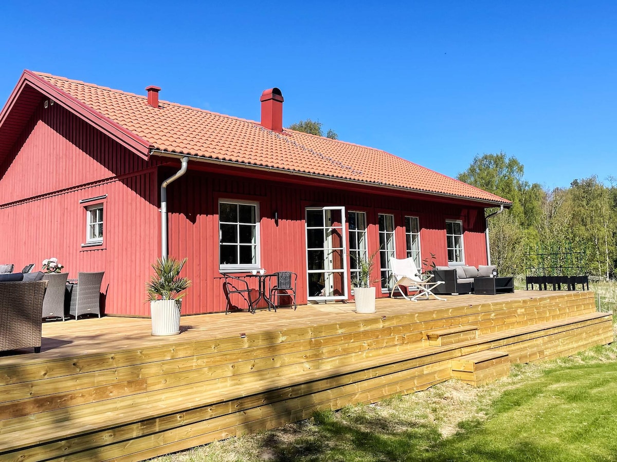 Ruim vakantiehuis in Klövedal nabij natuurgebied Pilane