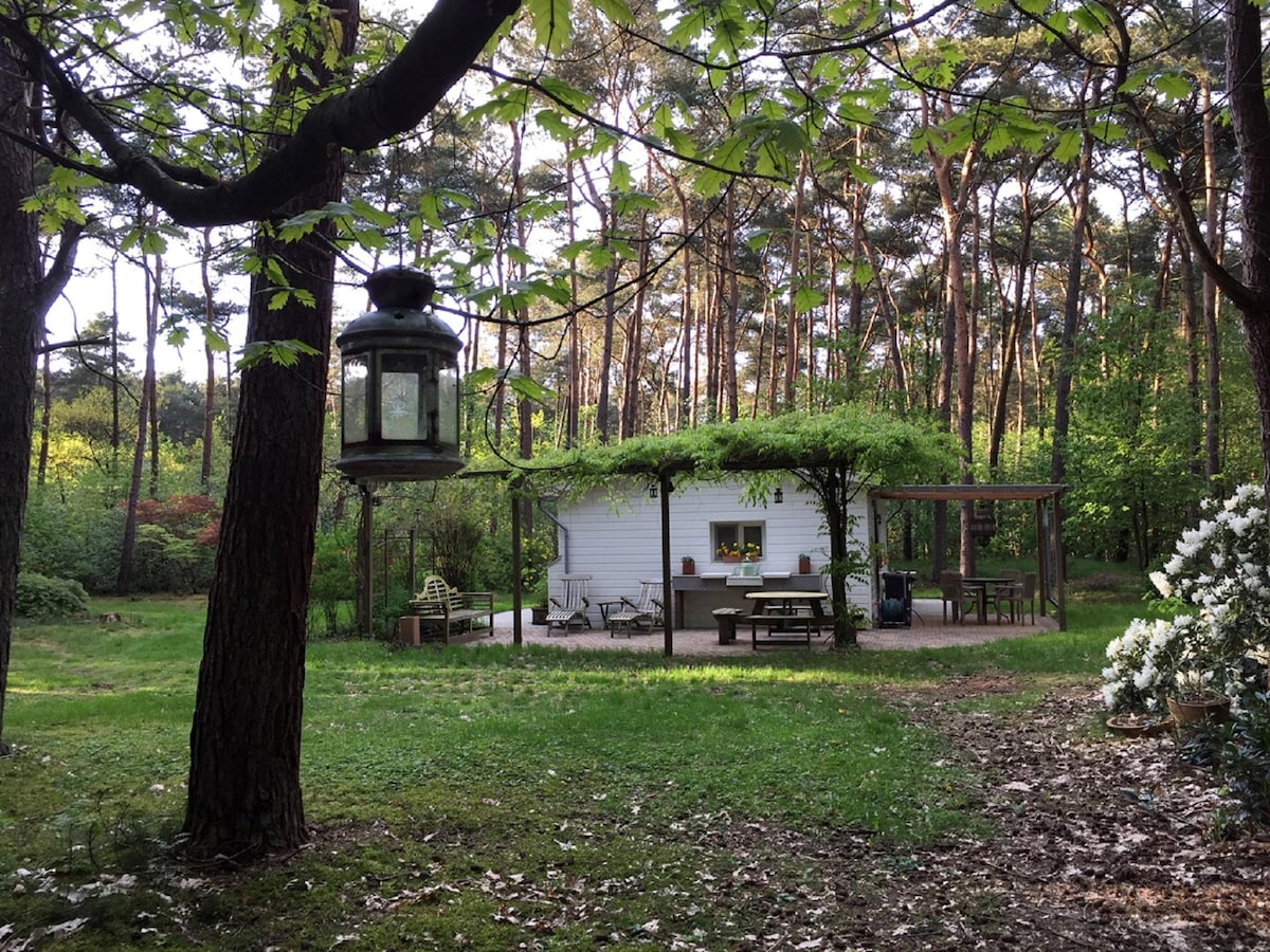 Romantische 2-persoons bungalow in groene omgeving van Lille