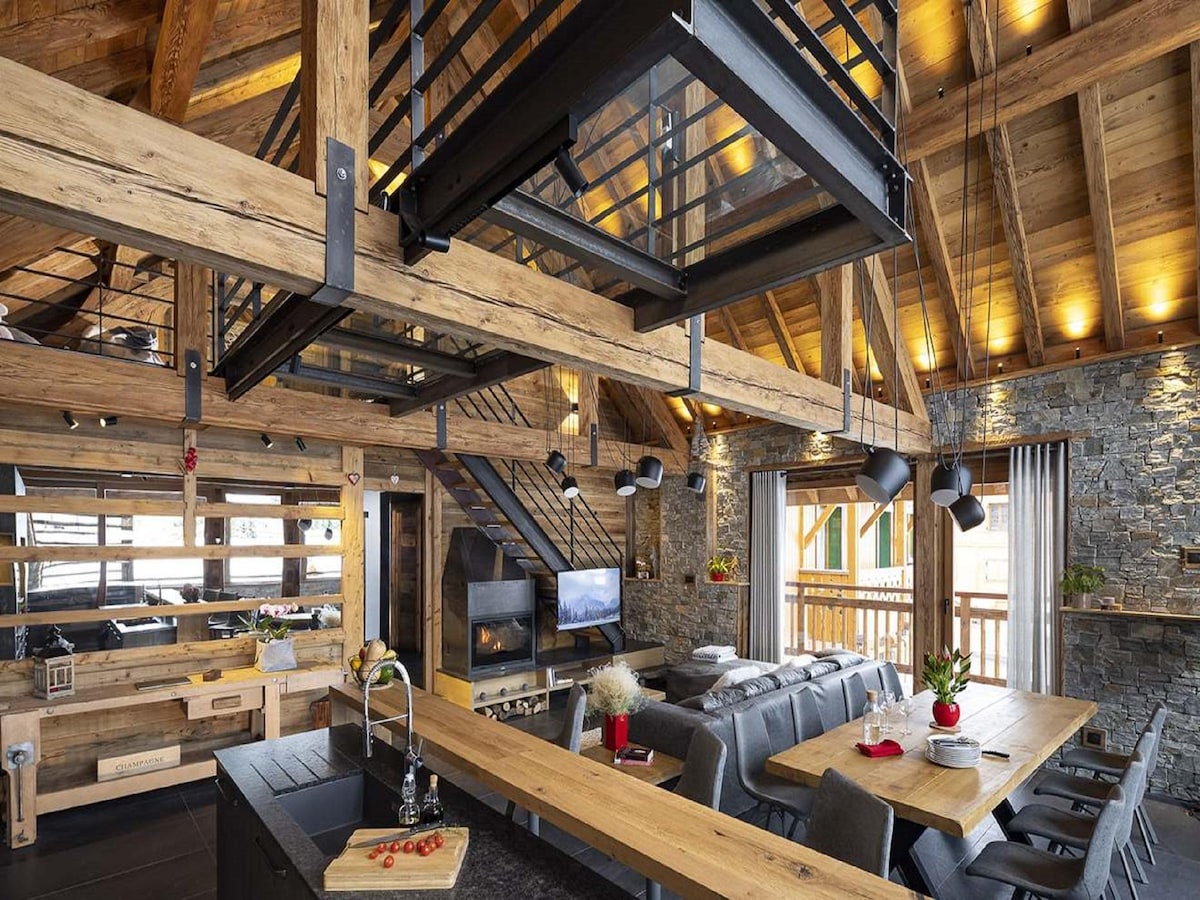 14-persoons luxe chalet aan de piste in Les Deux Alpes