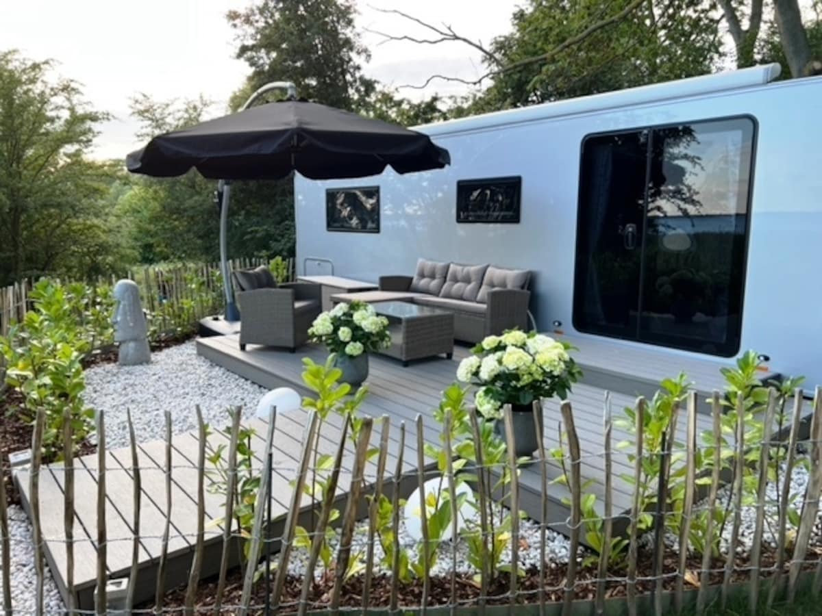 Aan het meer: Luxe stacaravan Dreamer in Lütow in Lütow