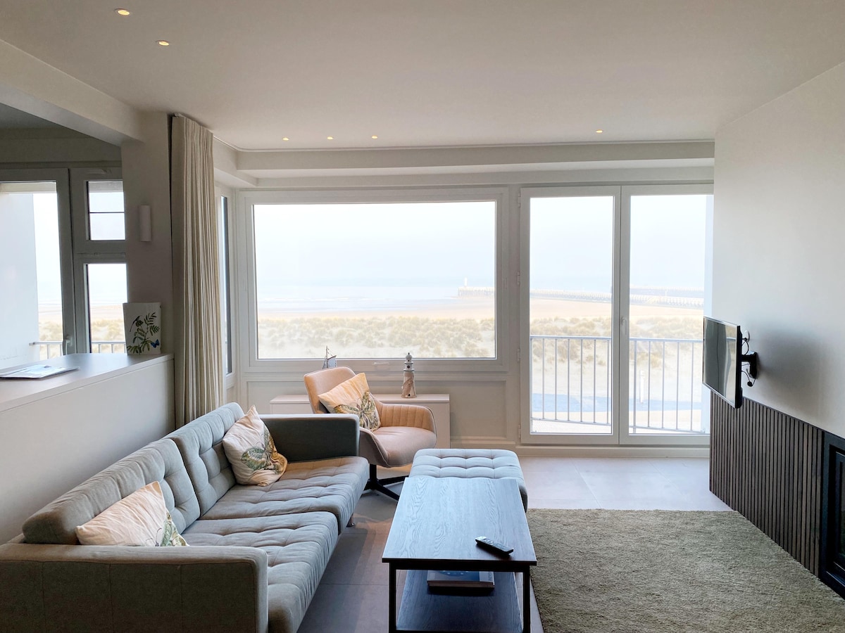 Modern appartement in Nieuwpoort met uitzicht op de fairway in Nieuwpoort