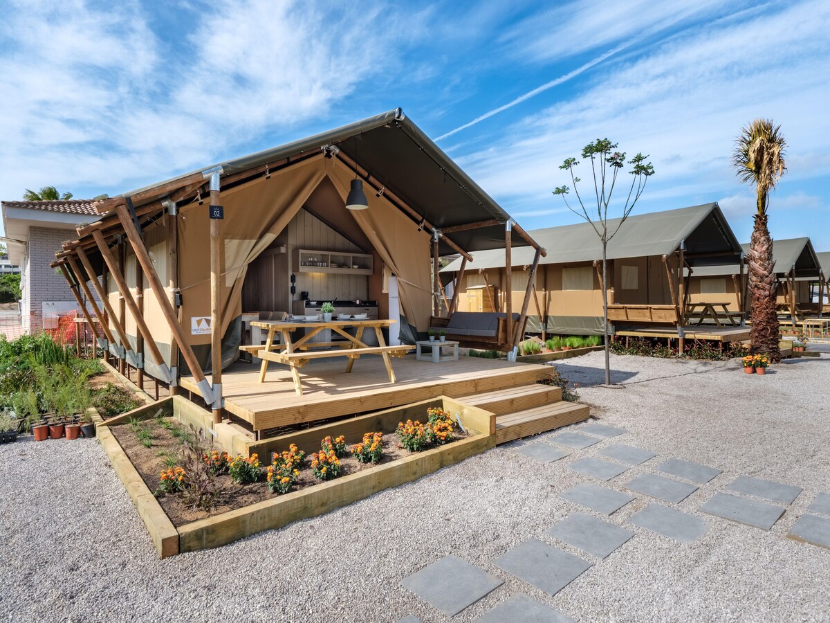 Luxe glampingtent voor 5 personen in Tarragona in Tarragona