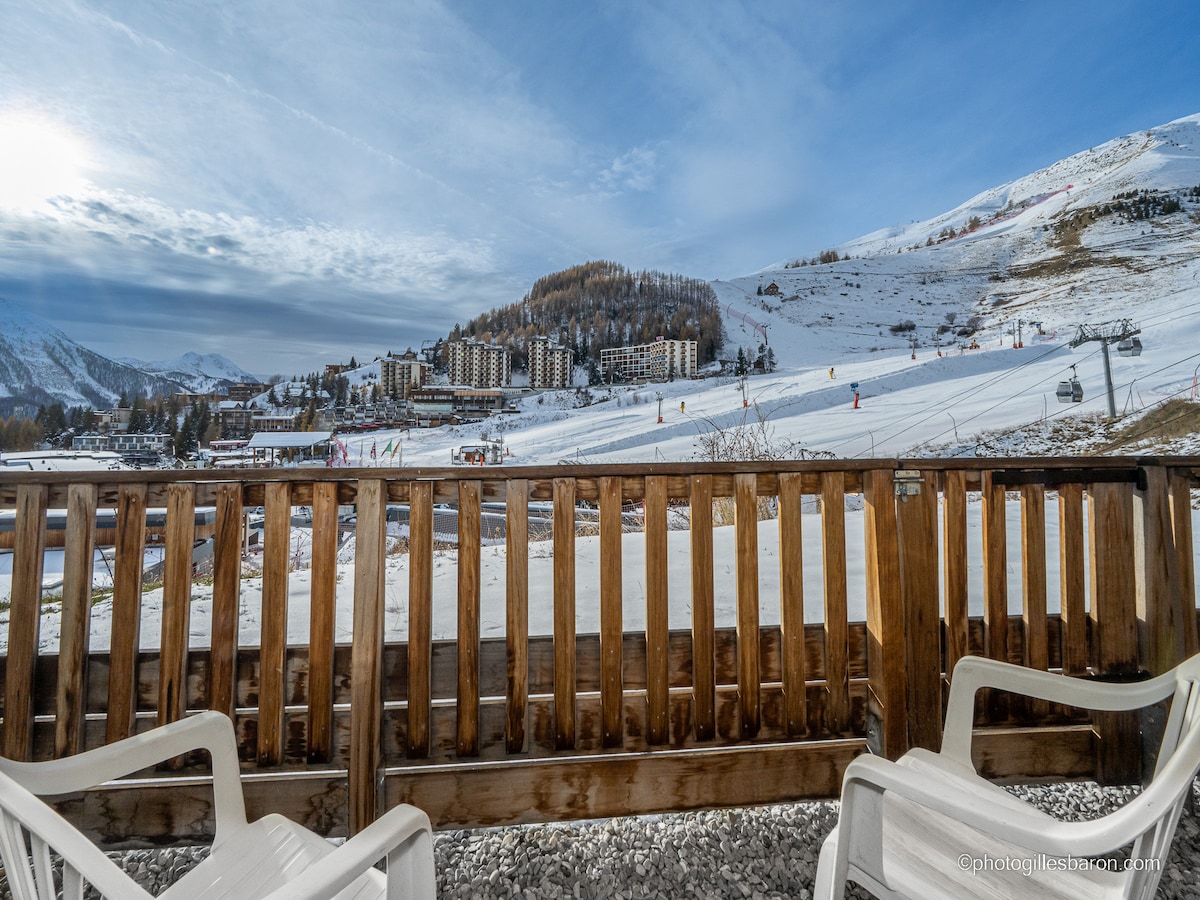 6-persoons appartement aan de piste in het centrum van Orcières in ORCIERES  MERLETTE