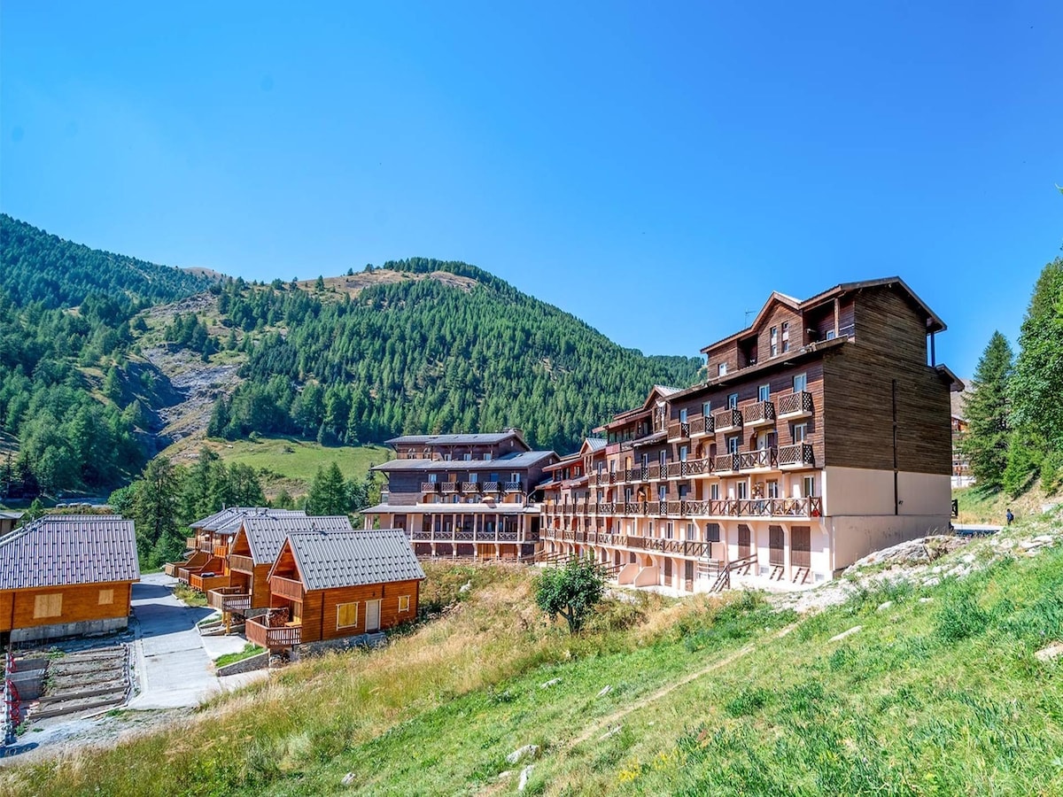 Centraal gelegen appartement aan de piste in Allos in Allos