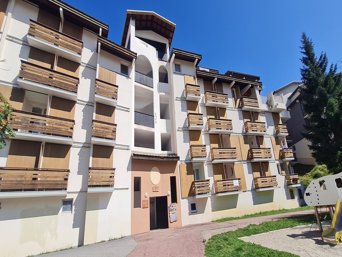Aan de piste: Charmant appartement in Les Deux Alpes voor 4 personen in Les Deux Alpes