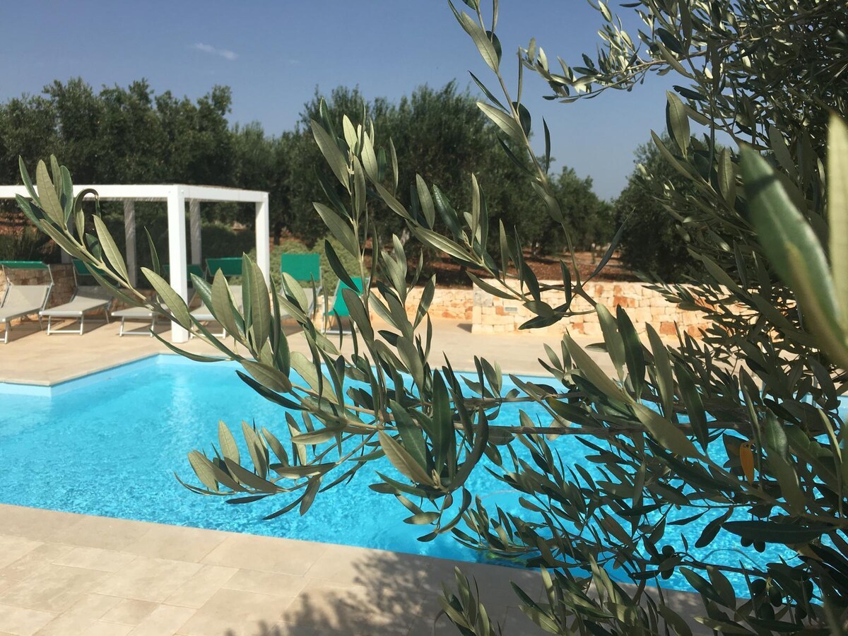 Privézwembad en historische charme in Trullo Amato, Cisternino in Cisternino