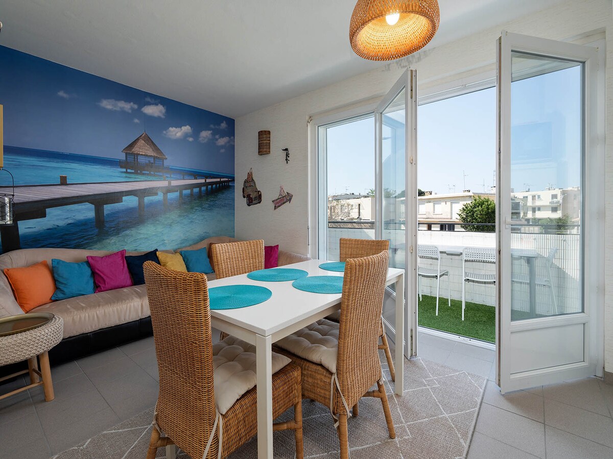4-persoons appartement in Le Grau-du-Roi op 500m van het strand in Le Grau-du-Roi