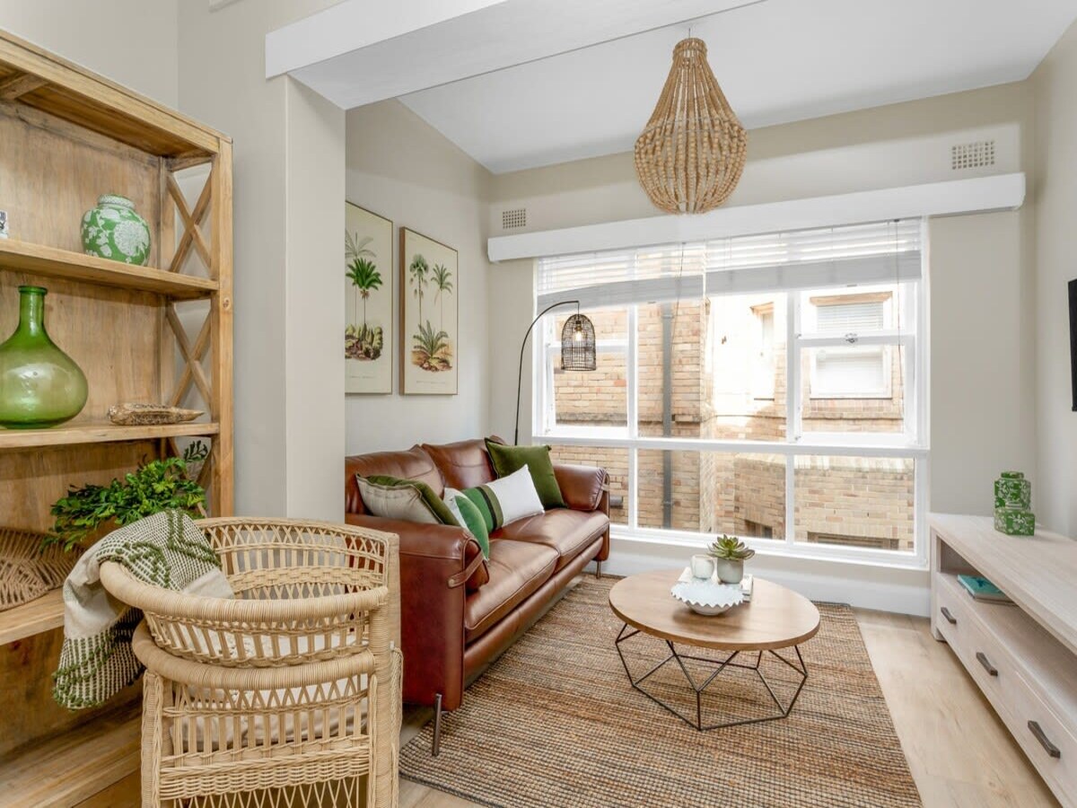 Op 500 m van het strand: ruim appartement in hartje Manly in Manly