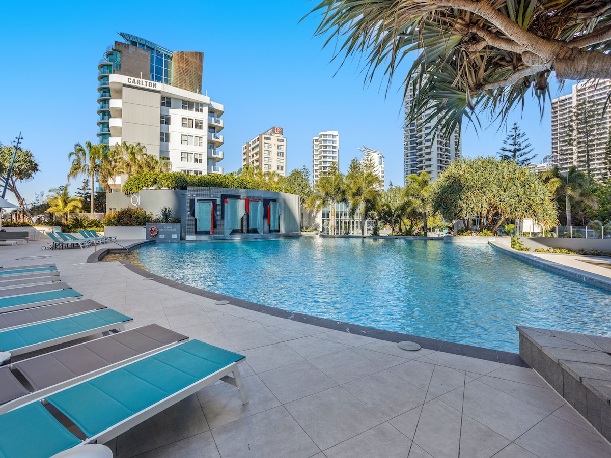 4-persoons appartement aan het strand in Surfers Paradise in Surfers Paradise