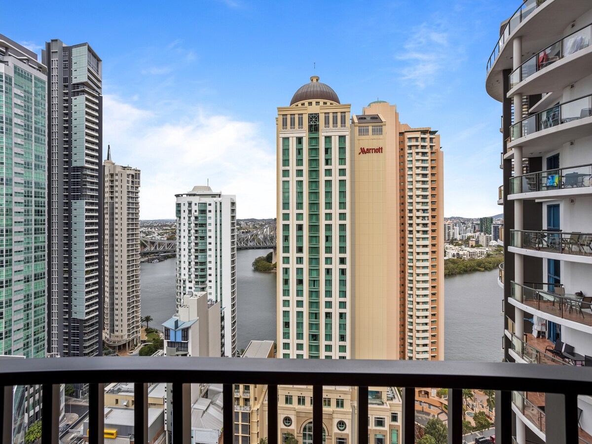 Appartement met privézwembad en rivieruitzicht in Brisbane City in Brisbane City