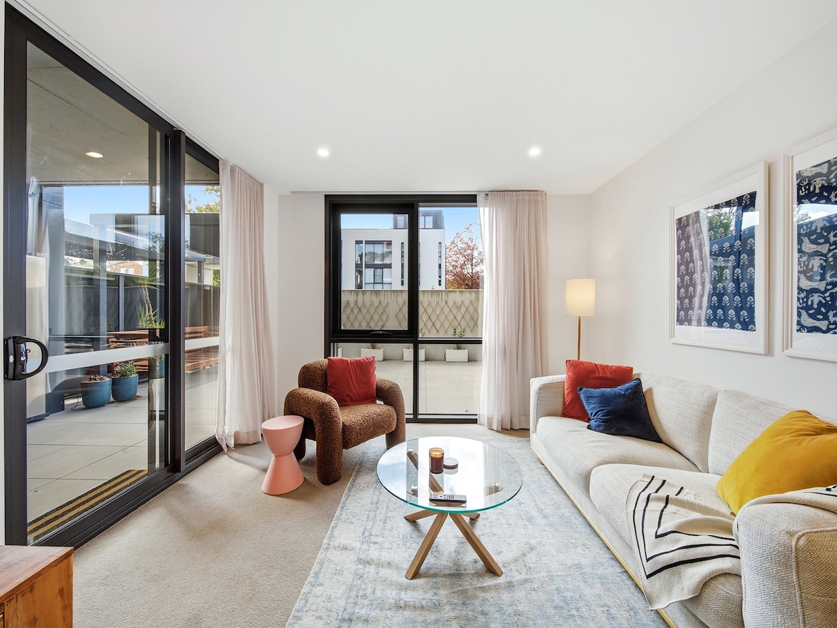 Stijlvol appartement met eigen binnenplaats in Braddon in Braddon