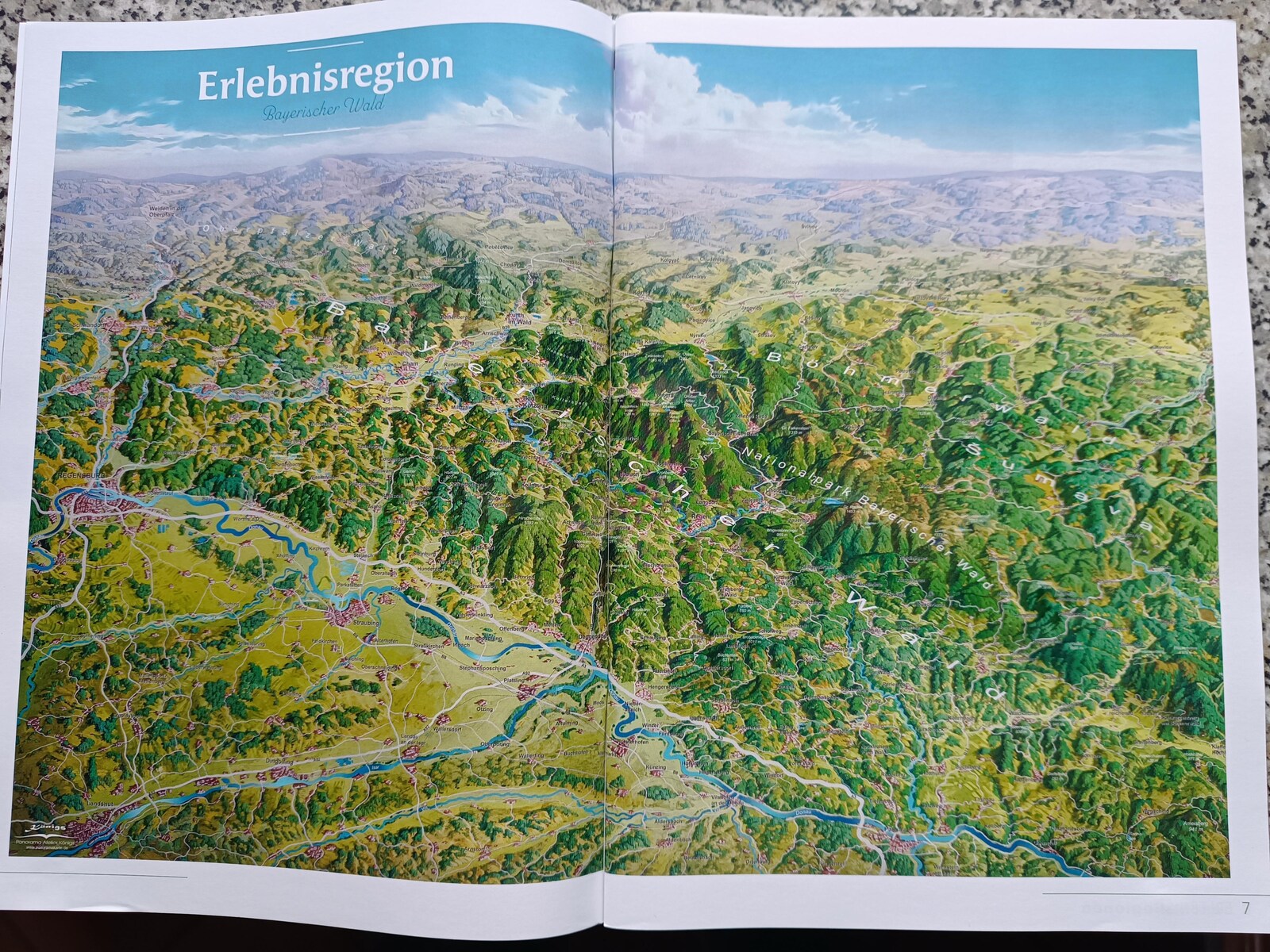 De omgeving van Waldkirchen