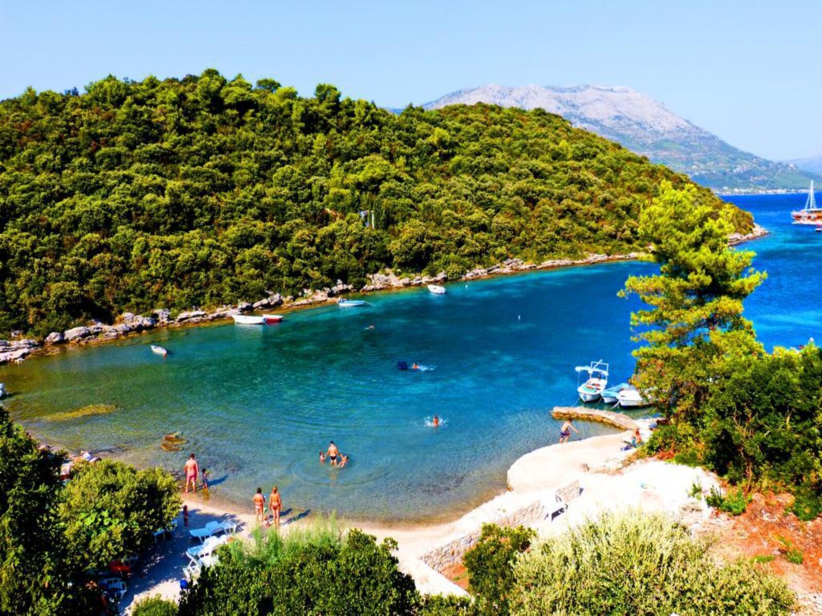 De omgeving van Korčula
