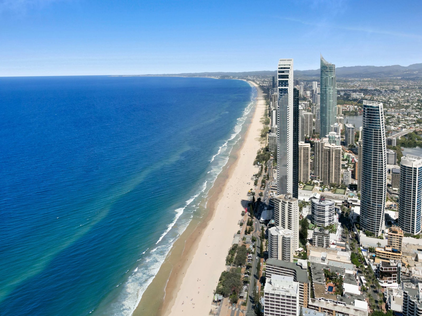De omgeving van Surfers Paradise