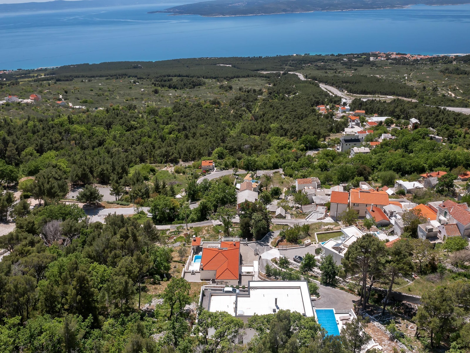 De omgeving van Baška Voda
