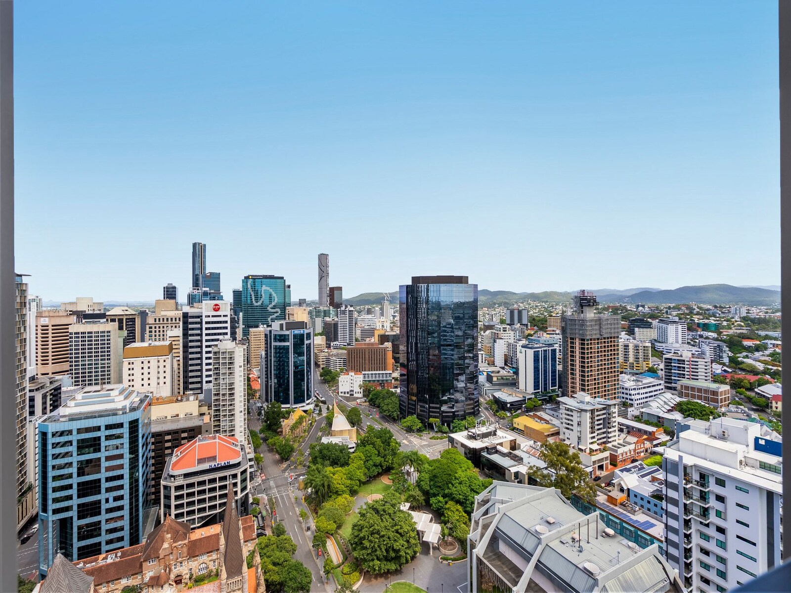De omgeving van Brisbane City