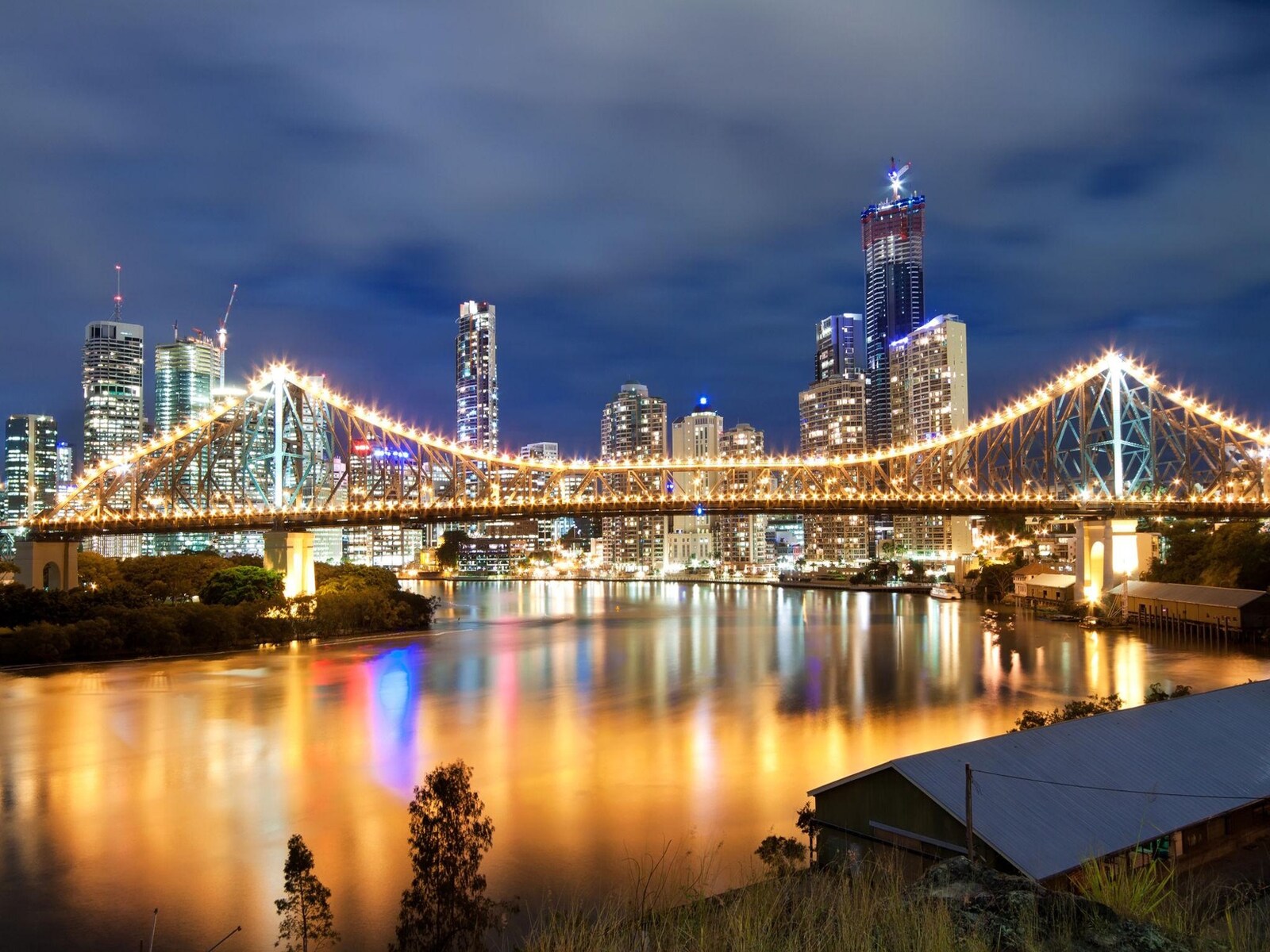 De omgeving van Brisbane City