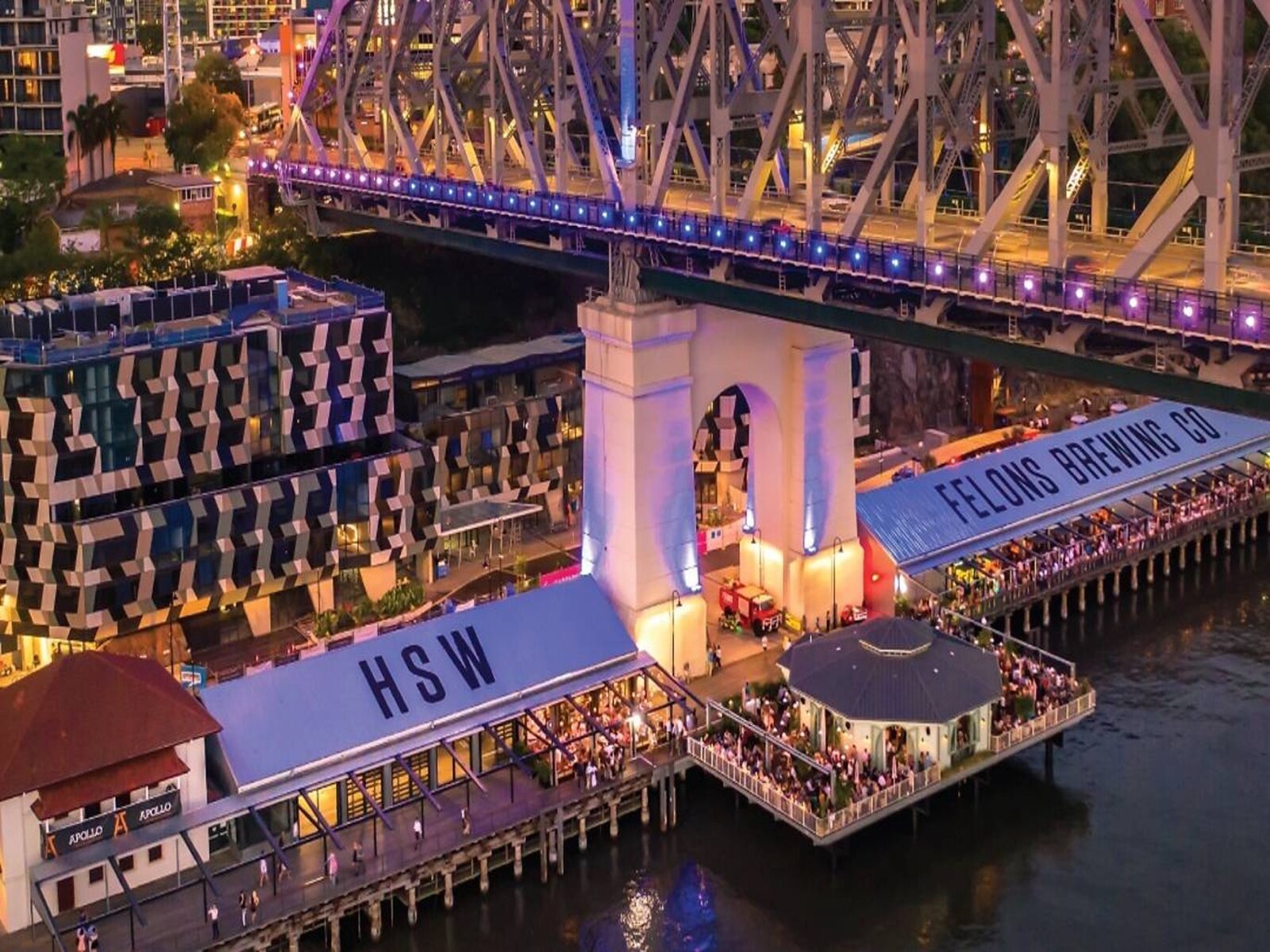 De omgeving van Brisbane City