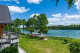 A luxury villa on the shore of the lake A luxury villa on the shore of the lake