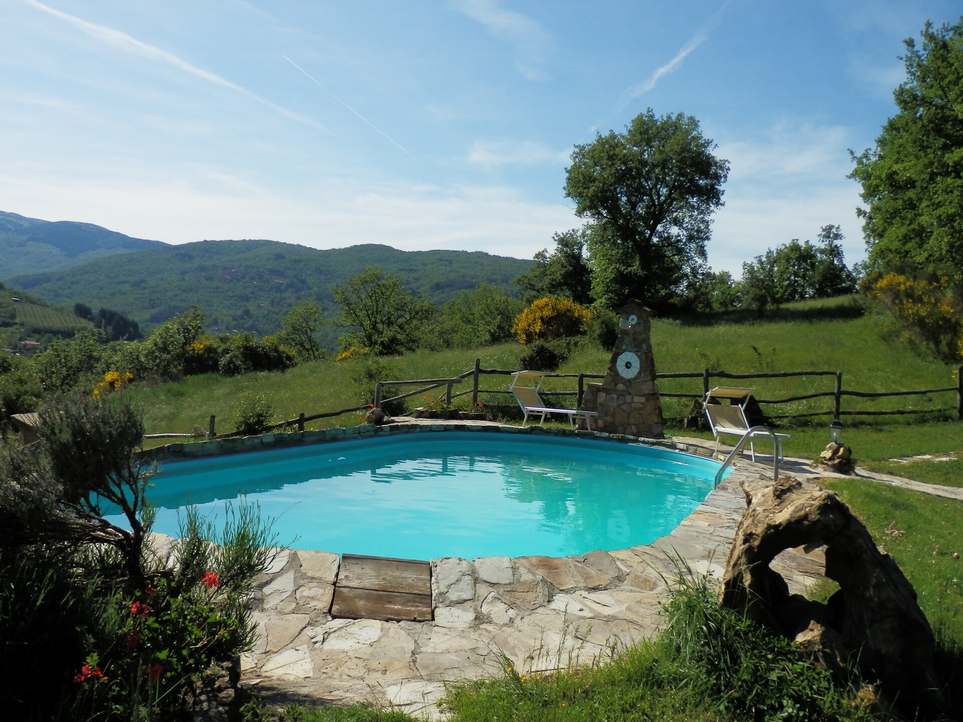 Authentiek Toscaans stenen huis met zwembad en panoramisch uitzicht - foto 14