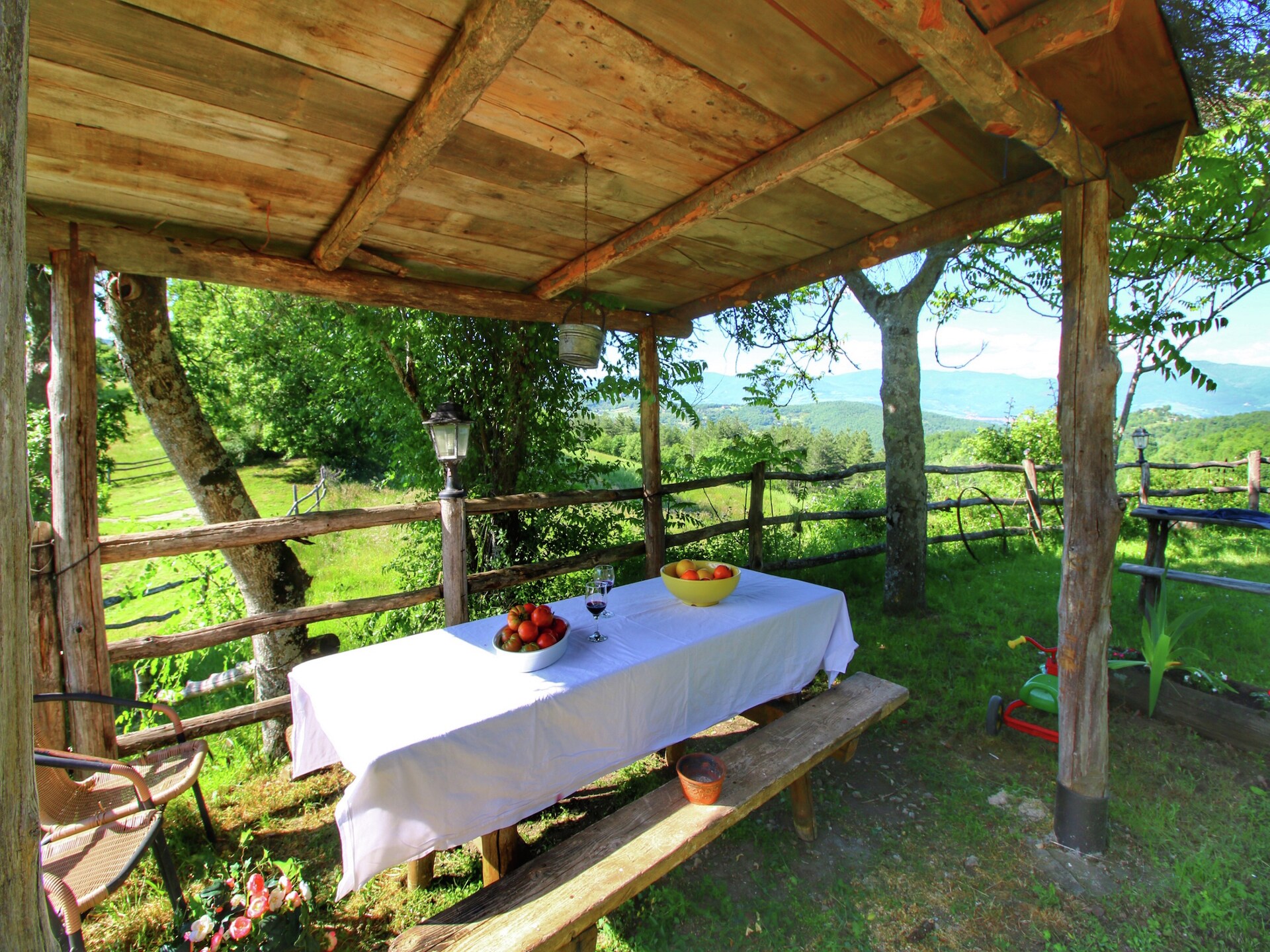 Authentiek Toscaans stenen huis met zwembad en panoramisch uitzicht - foto 21