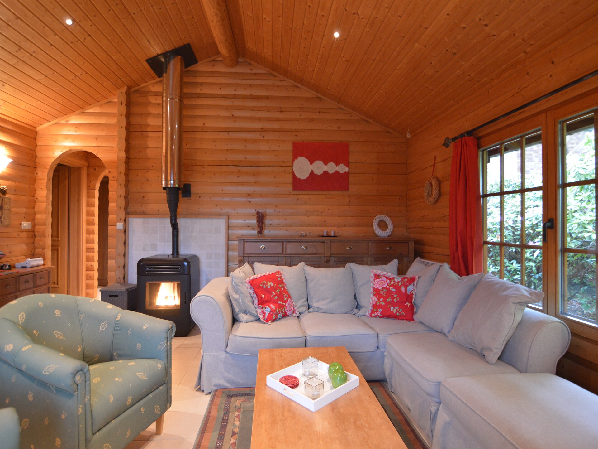 5-persoons chalet met pelletkachel en terras in Hockai - foto 1