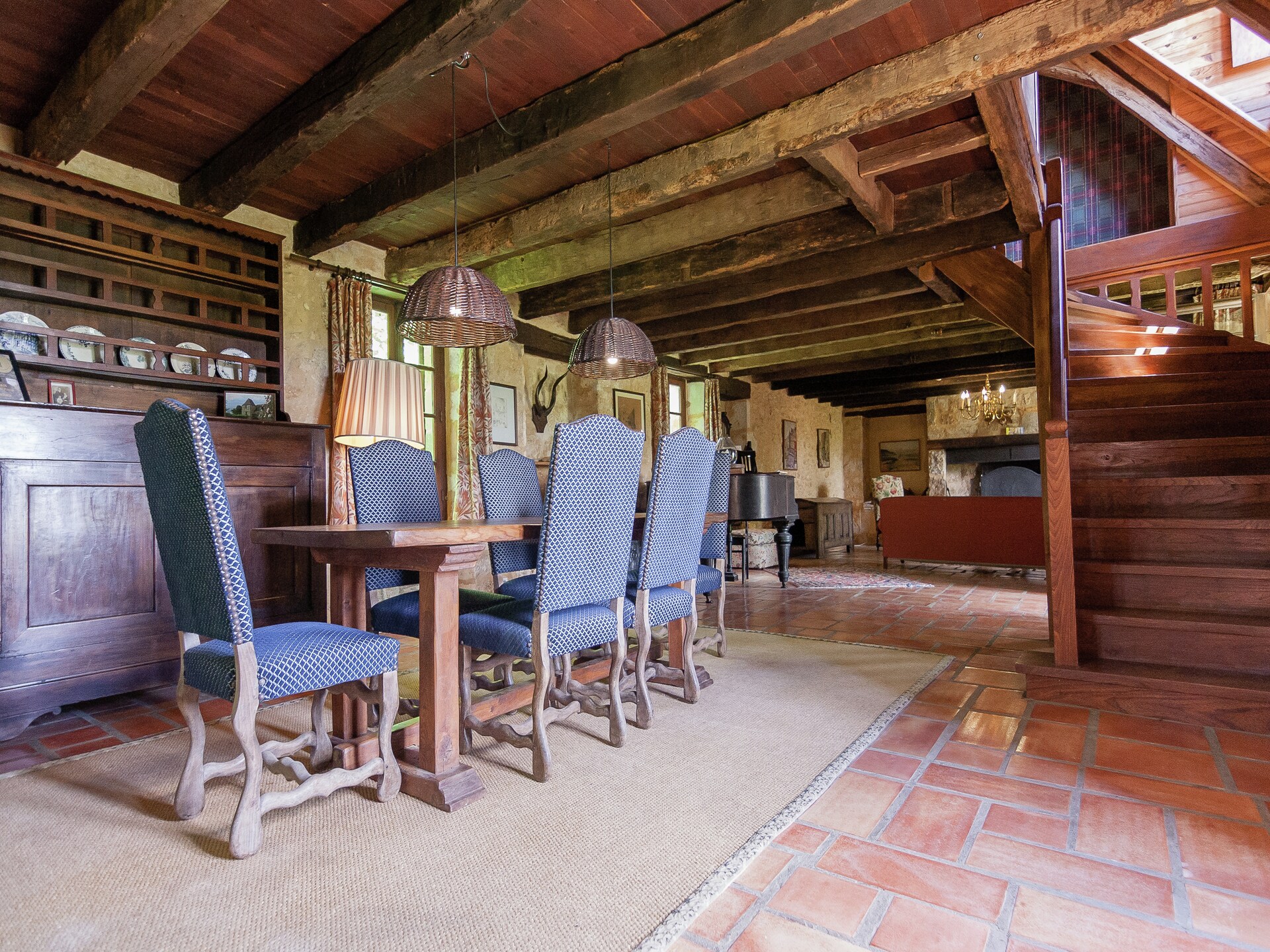 La Fermette: Authentiek landhuis met grote woonkamer en zwembad in Dordogne - foto 16