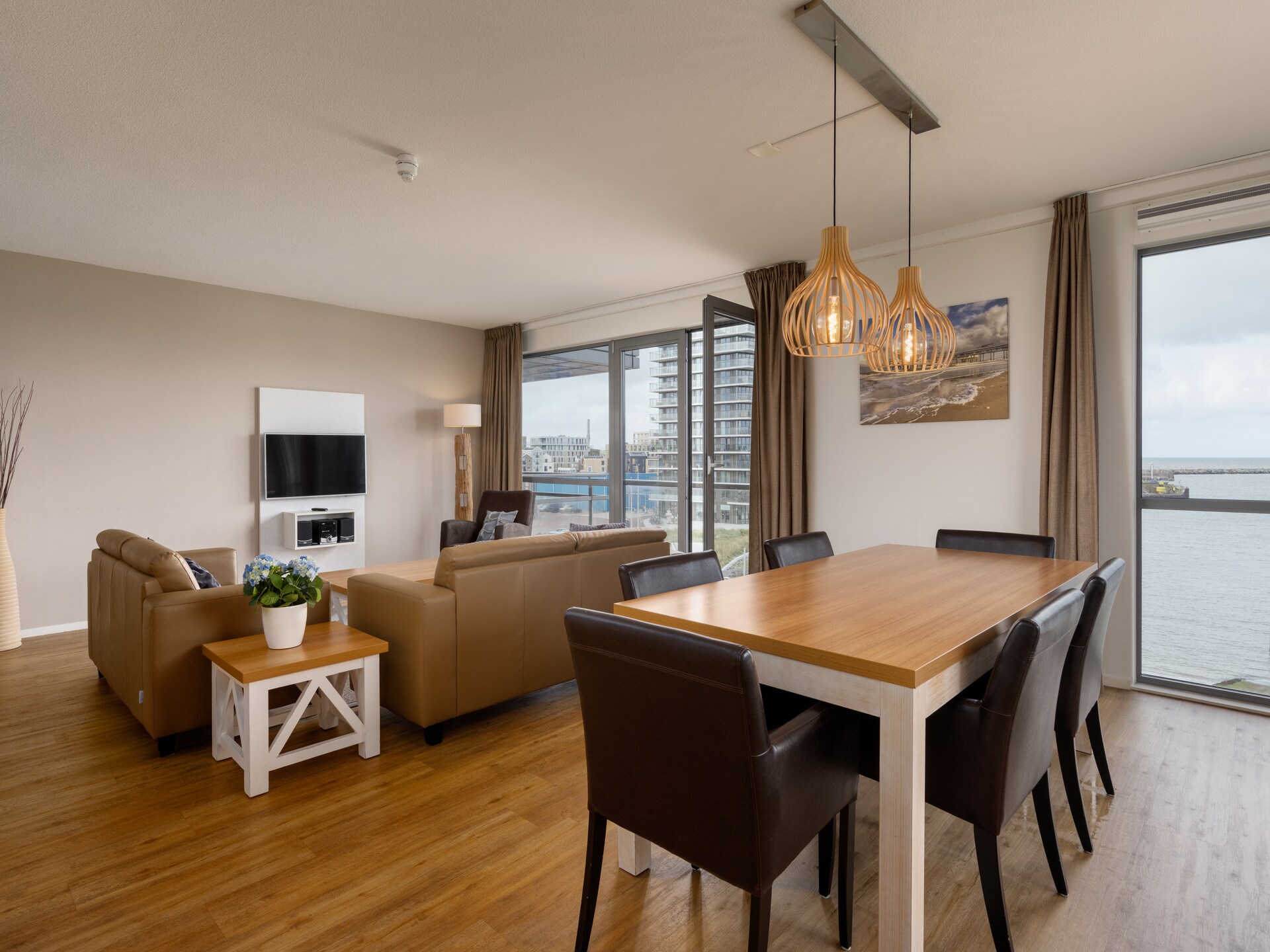Modern appartement met zeezicht in Scheveningen, 6 personen, balkon - foto 6