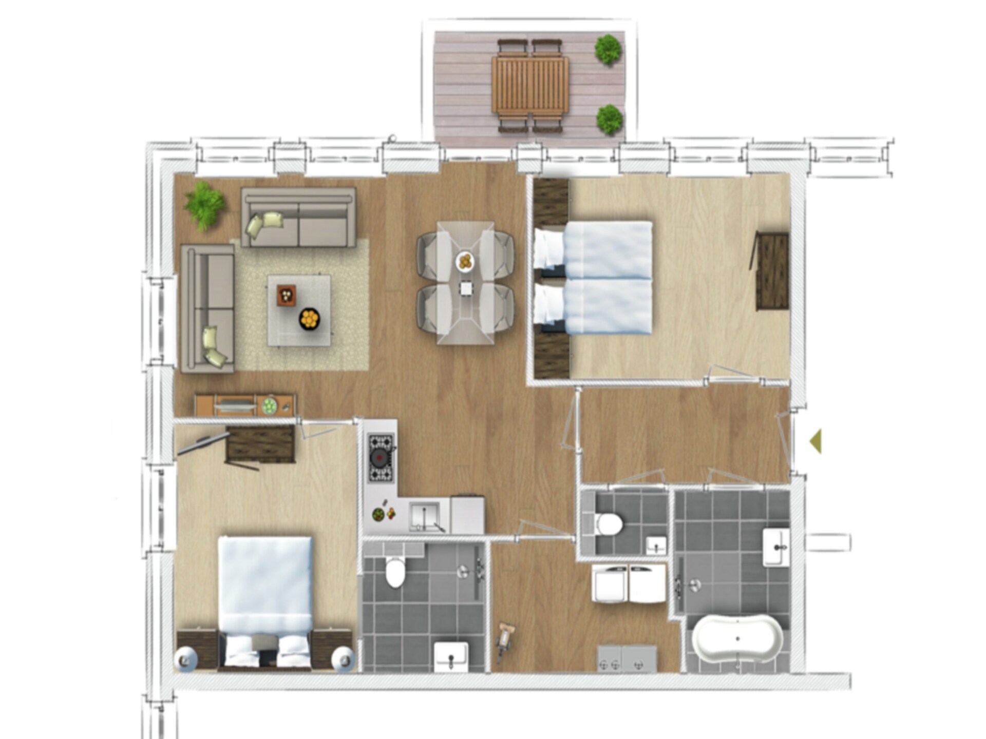 Luxe appartement in hartje Domburg, 200m van strand - foto 39