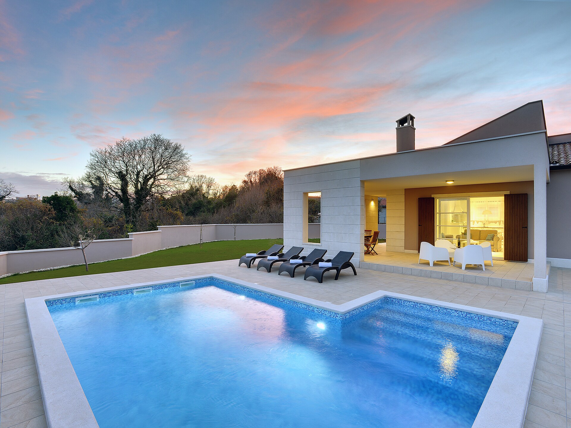 Moderne villa met privézwembad en panoramisch uitzicht op zee bij Kavran - foto 7