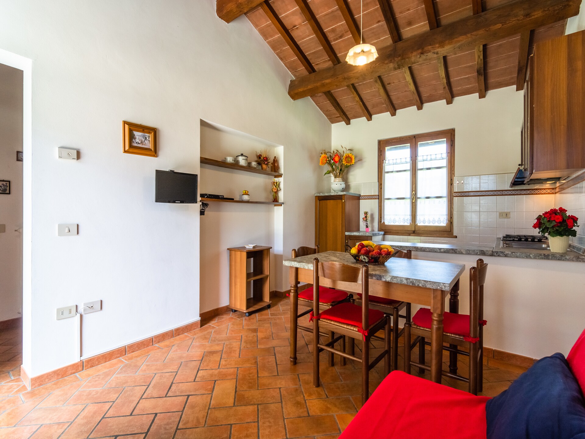 Landelijk appartement bij Castiglion Fiorentino met gedeeld zwembad - foto 7