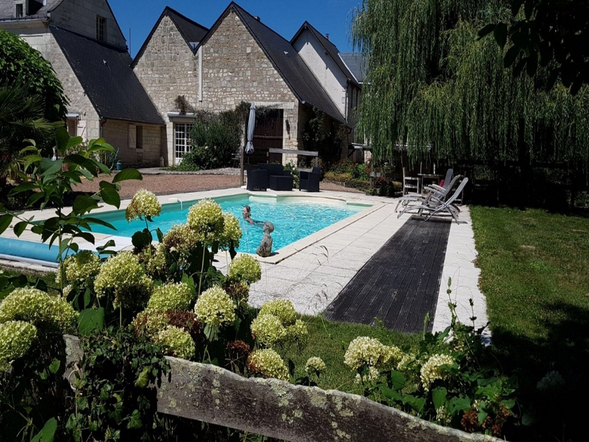 Rustiek vakantiehuis aan de Vienne bij Chinon met omheinde tuin - foto 1