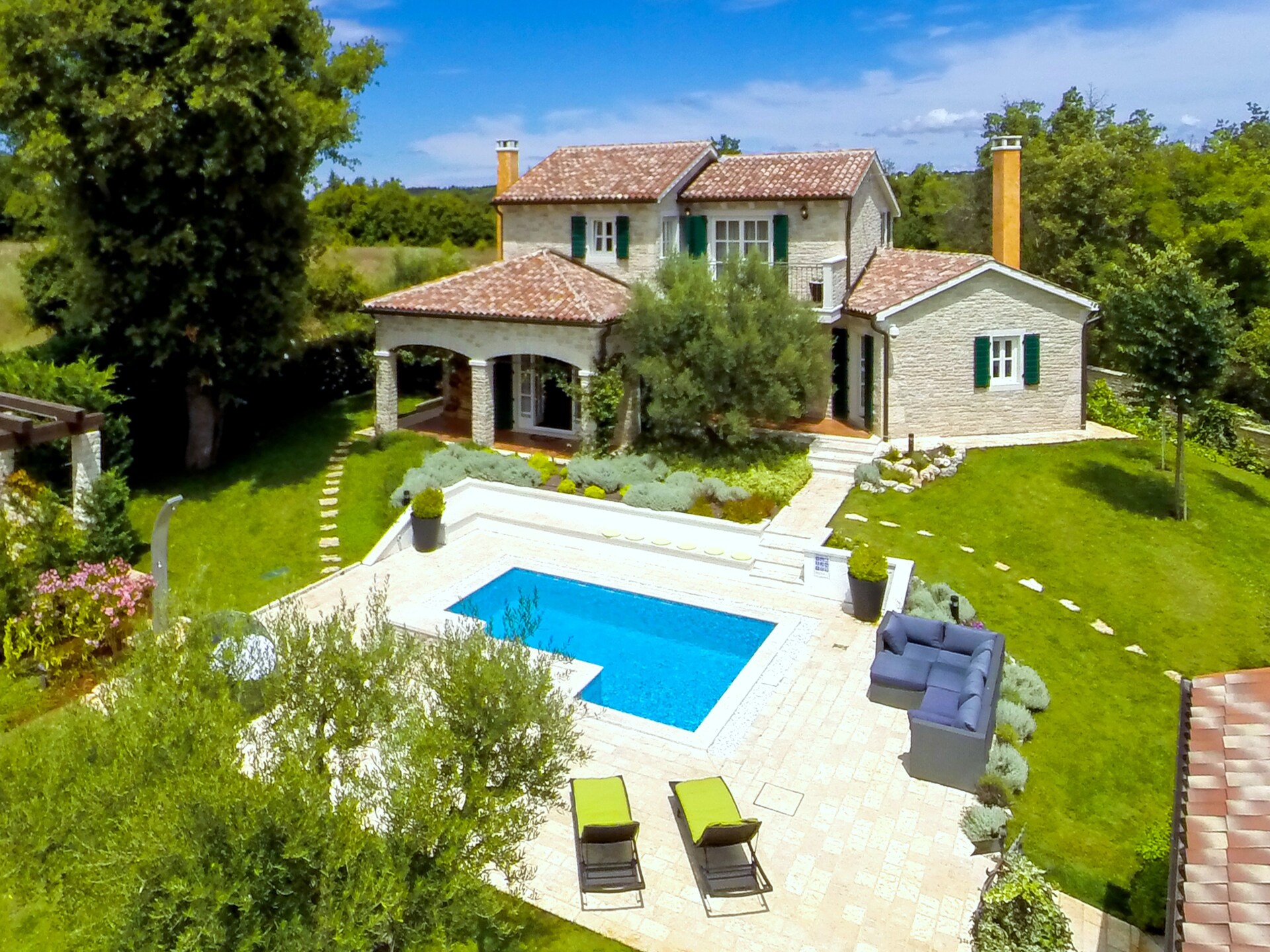 Elegante villa met privézwembad bij Baderna, 11 km van zee - foto 35