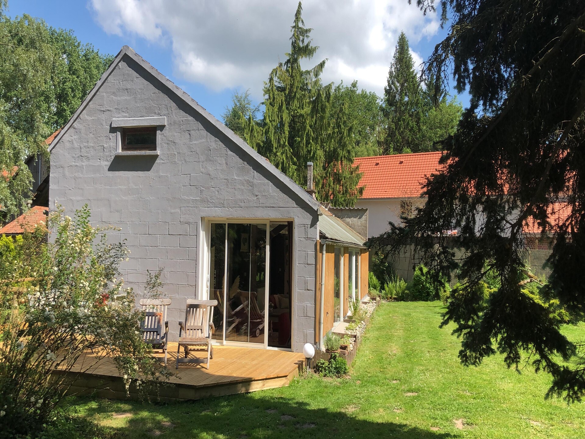 Vrijstaand vakantiehuis aan de rivier met enorme tuin in Le Ponchel - foto 2