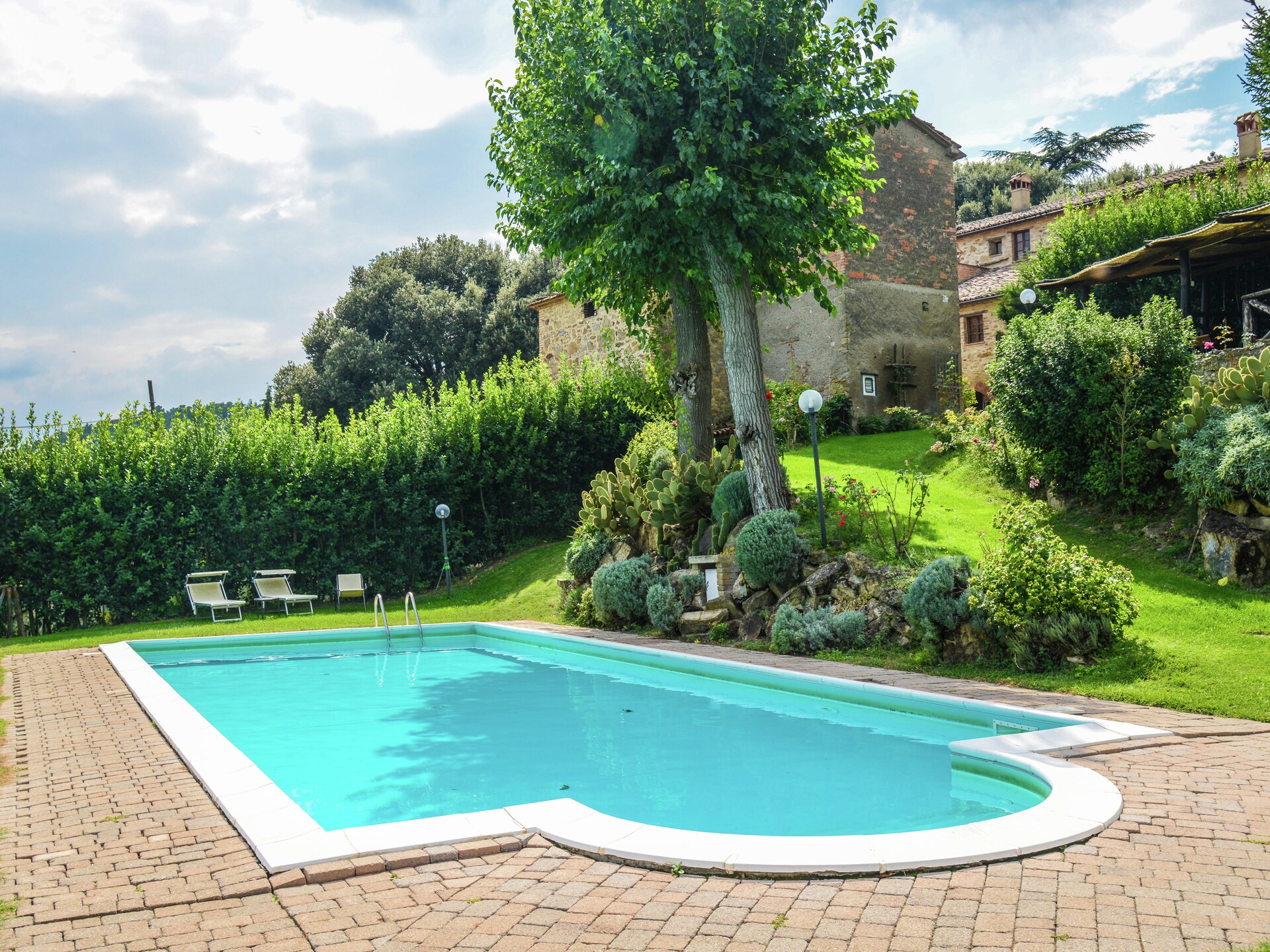 Knus vakantiehuis voor 2 met zwembad & tuin in Monte Santa Maria Tiberina - foto 1