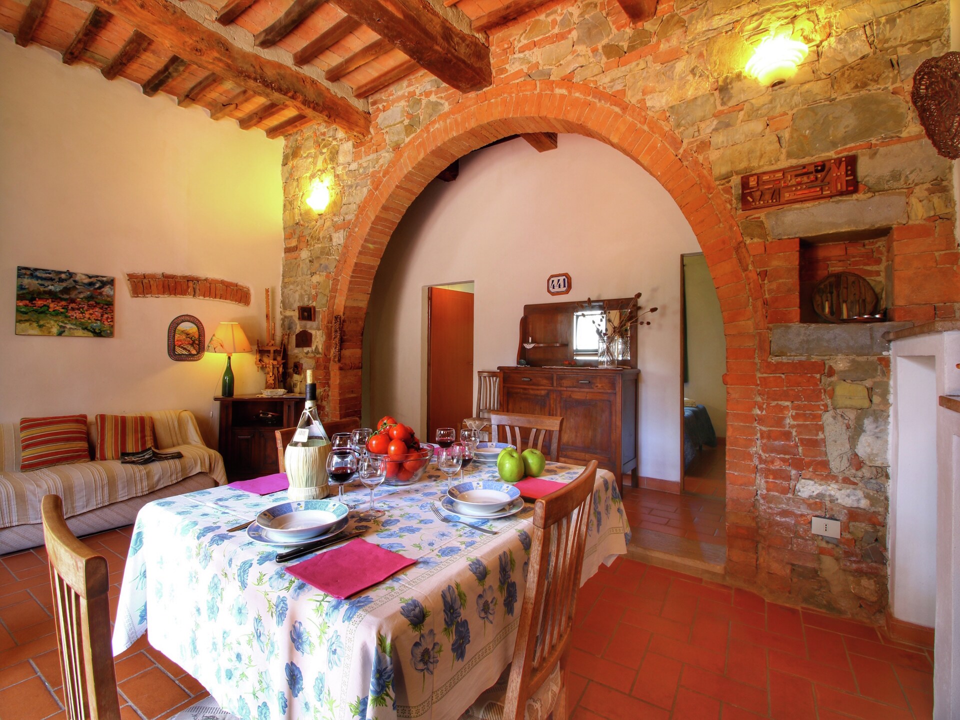 Stenen boerderij in Castiglione d'Orcia met zwembad en uitzicht op heuvels - foto 11