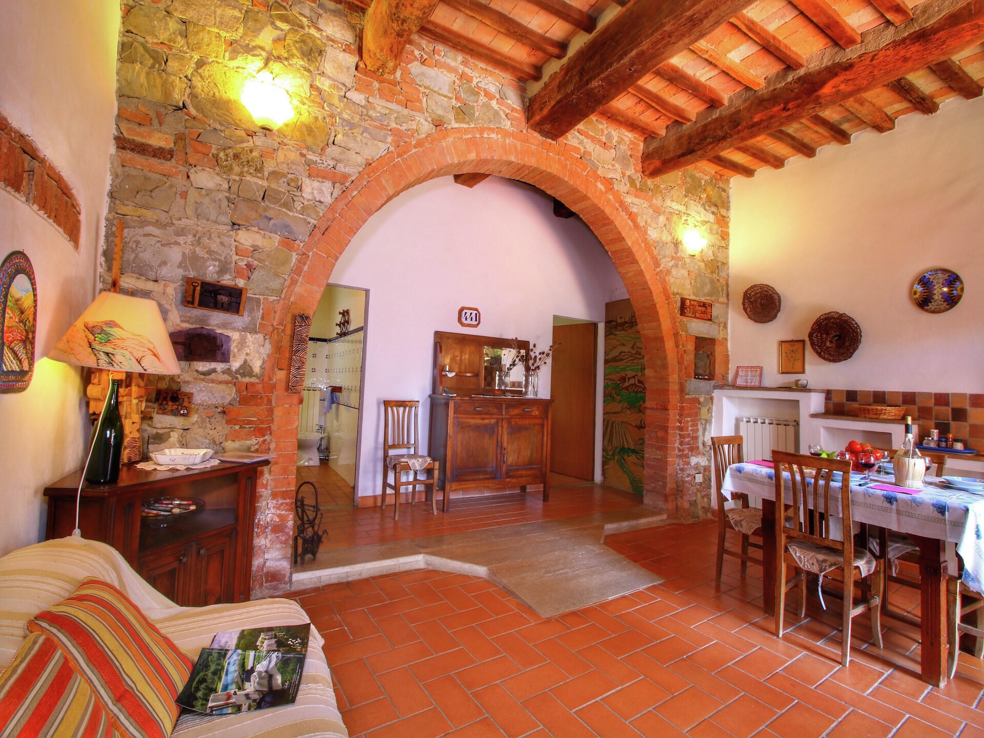 Stenen boerderij in Castiglione d'Orcia met zwembad en uitzicht op heuvels - foto 17