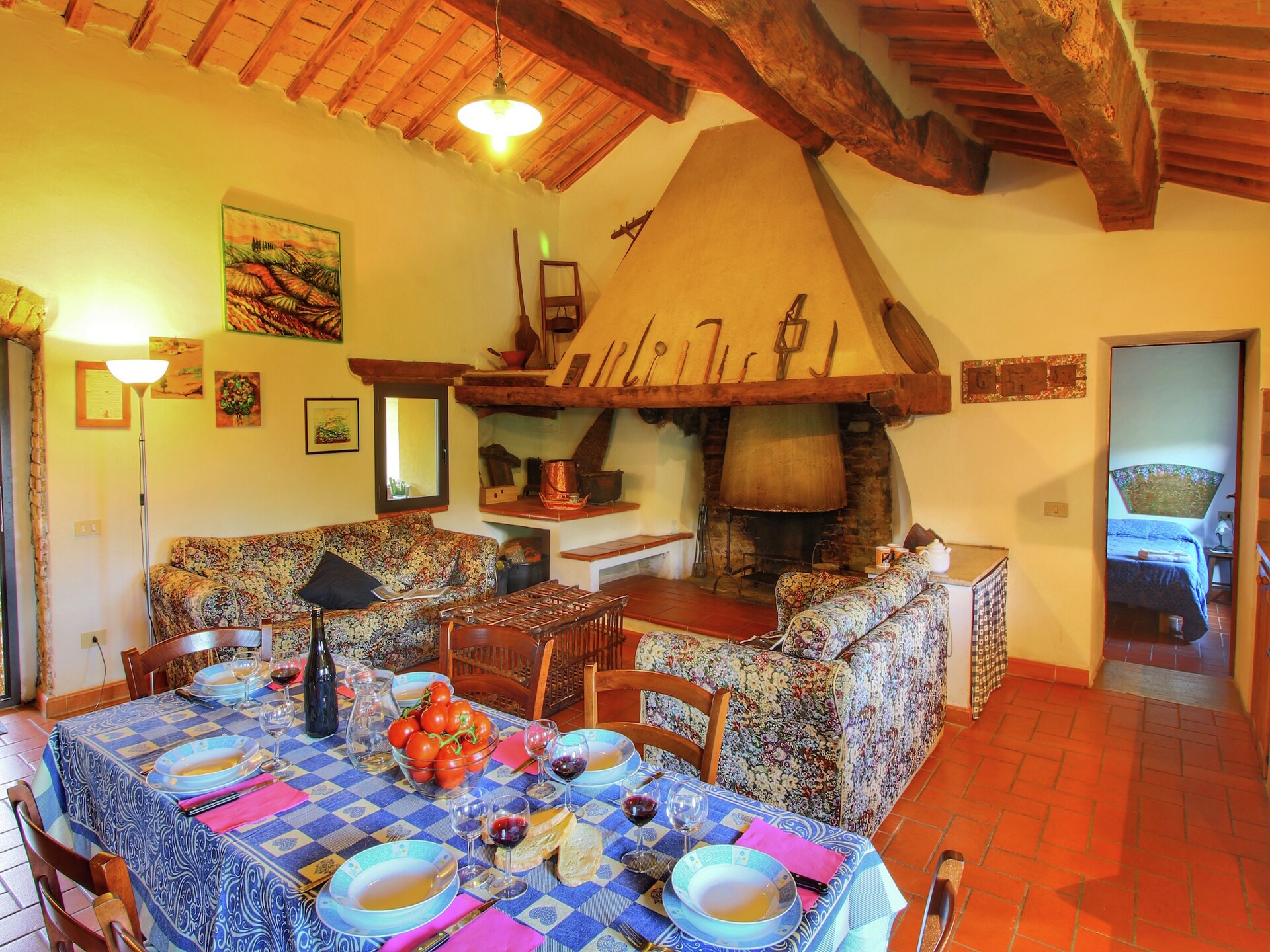 Authentieke Toscaanse boerderij met zwembad en uitzicht in Castiglione d'Orcia - foto 22