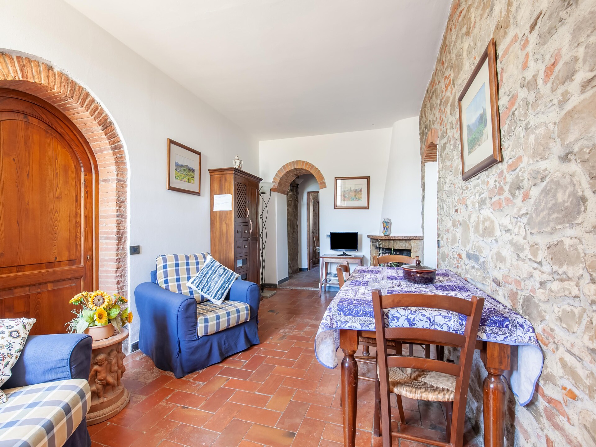 Romantisch 17e-eeuws boerderij-appartement met panoramisch uitzicht op de Arno-vallei - foto 17