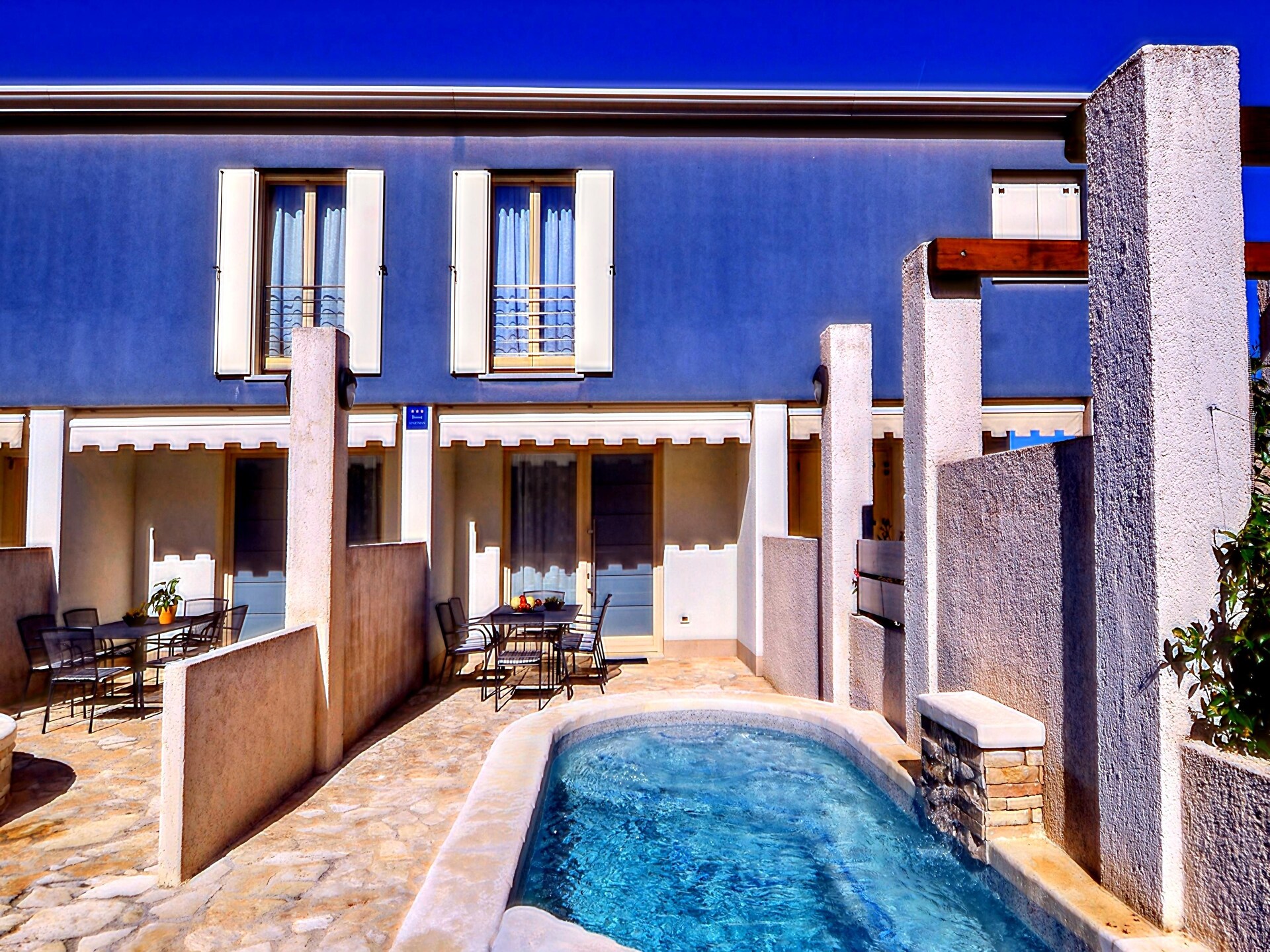 Villa Blue 2: Stijlvol vakantiehuis met terras op 500m van strand in Banjole - foto 7
