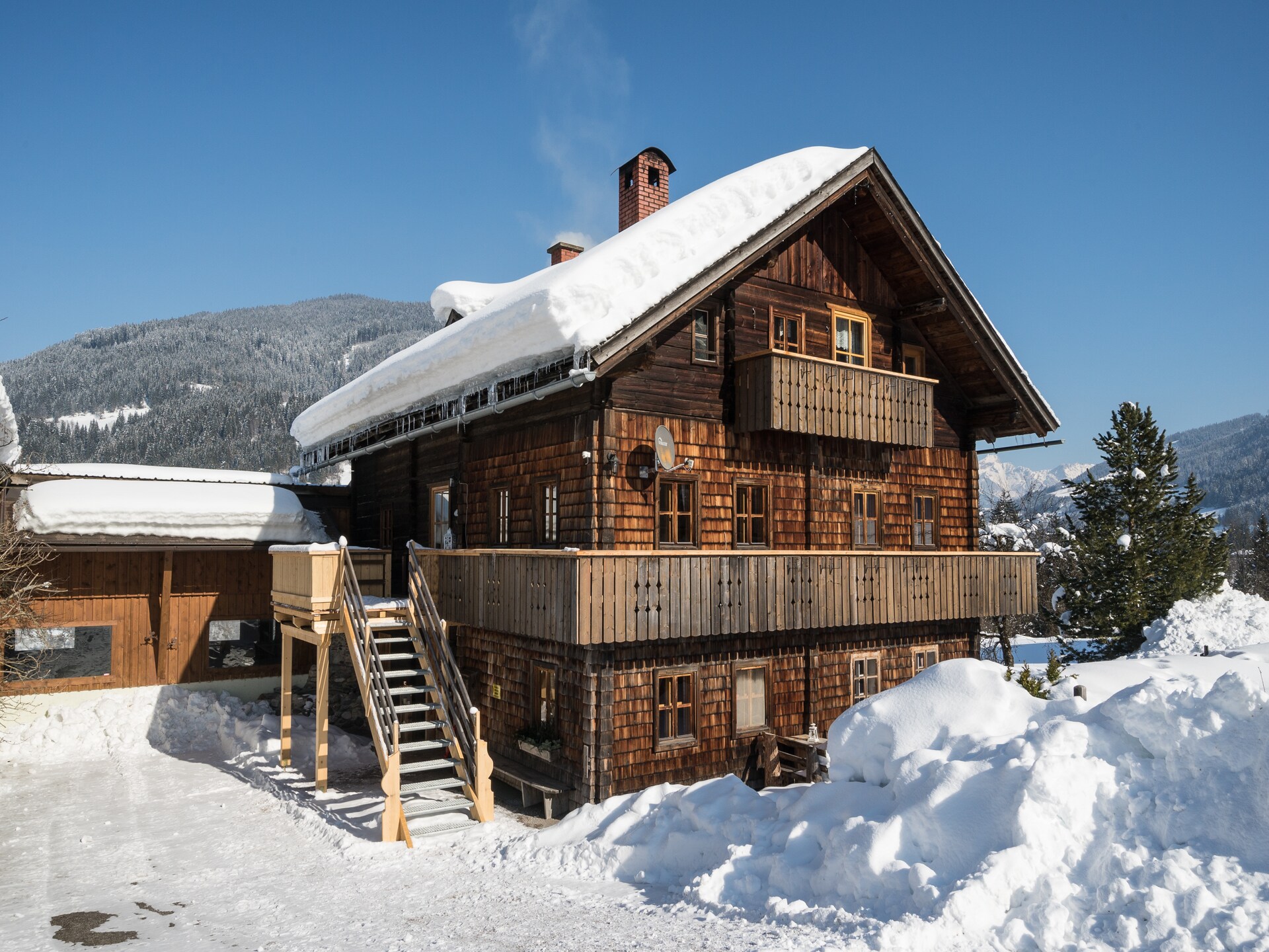 Authentiek landhuis in Eben im Pongau, direct aan bos en piste - foto 18