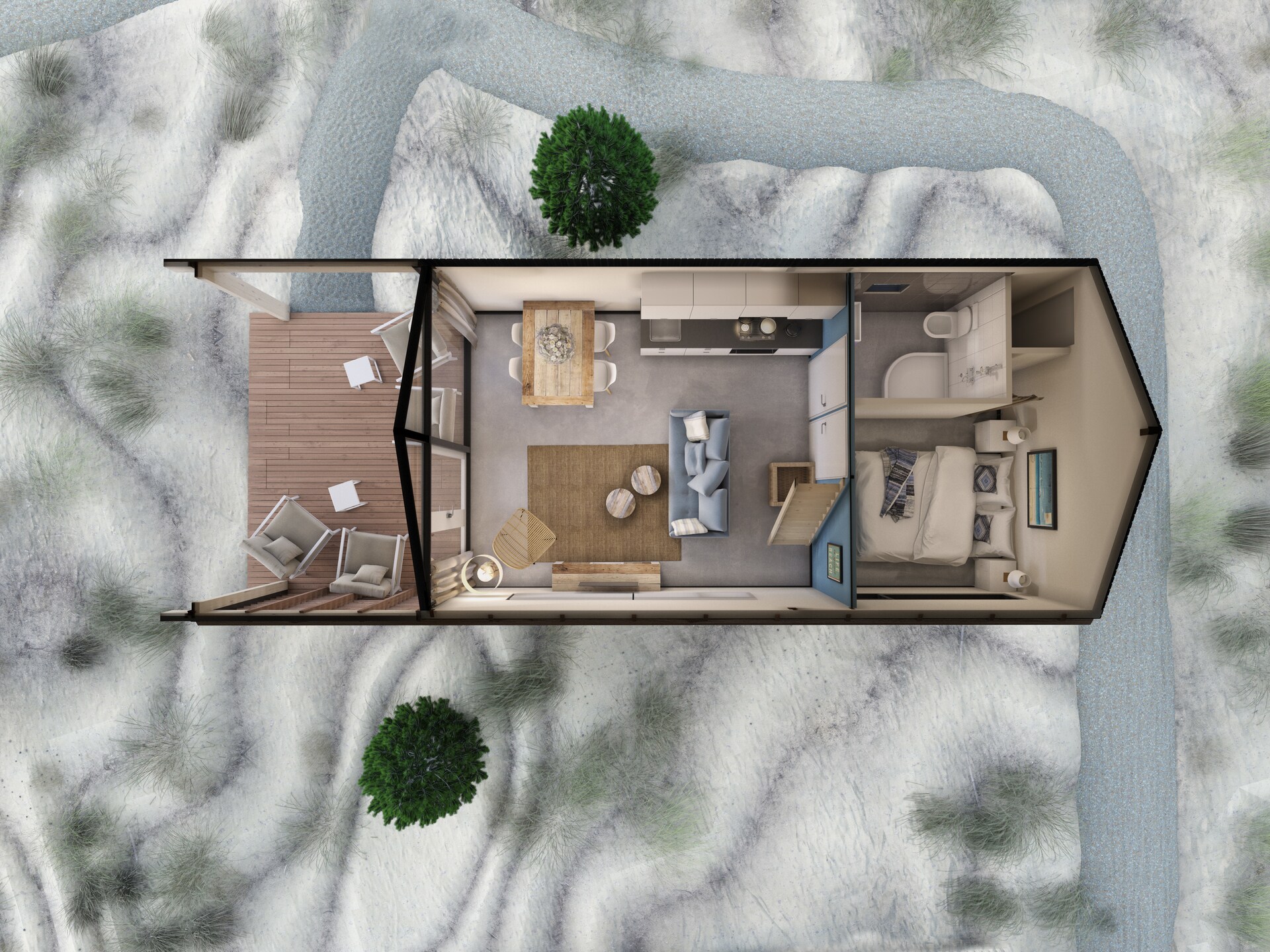 Sea Lodges Bloemendaal 2: luxe strandlodge voor 4 personen aan zee - foto 14