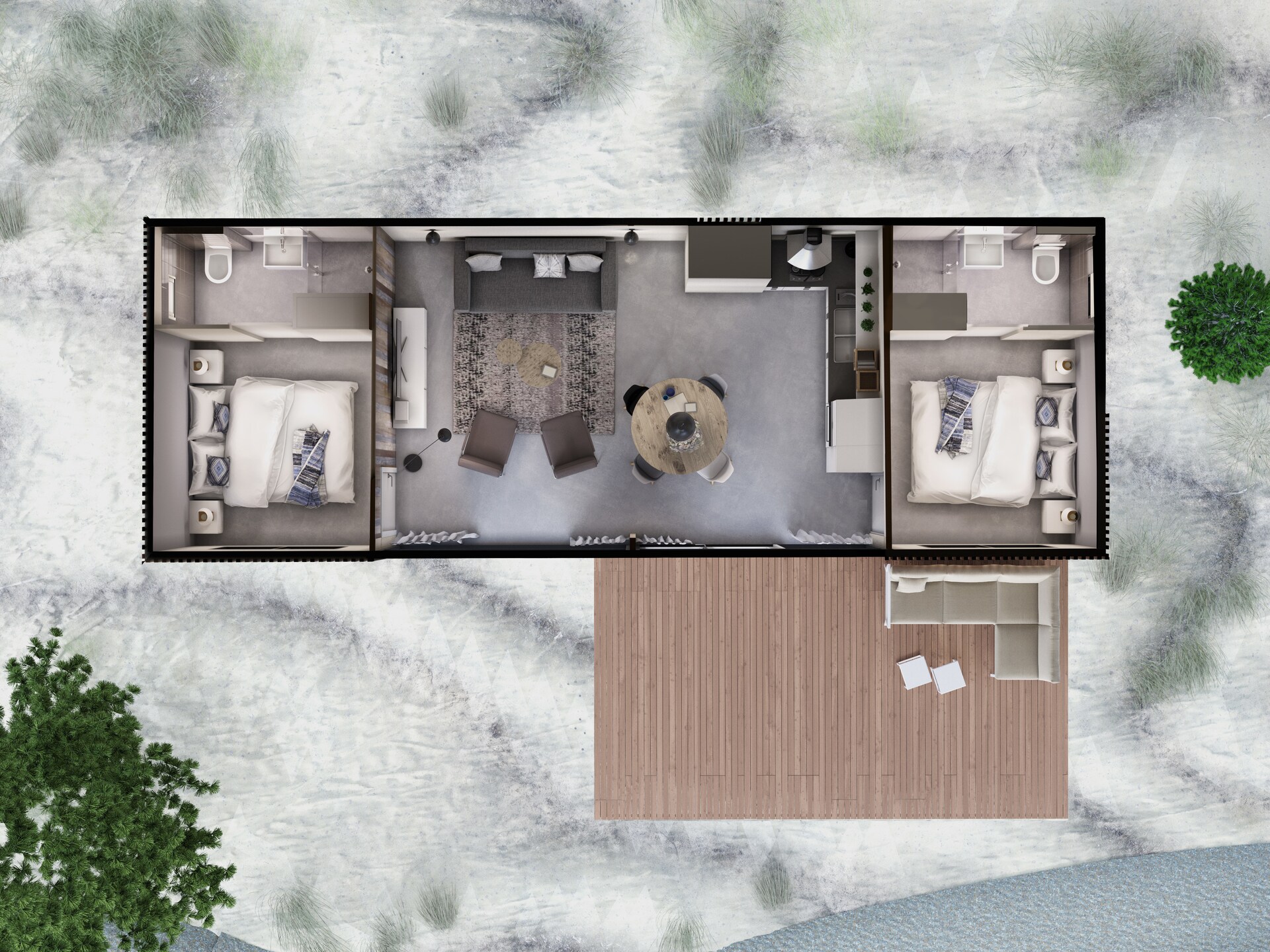 Sea Lodge Bloemendaal: Modern duinhuis met veranda, 2 min van het strand - foto 12