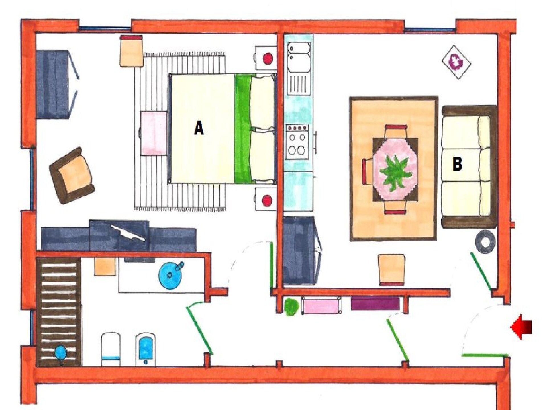 Appartement tussen wijngaarden met zwembad, 9 km van strand Riccione - foto 27